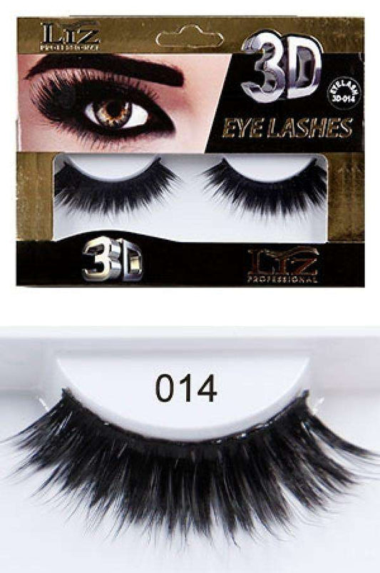 Liz Professional 3D Eye Lashes #014 - Beautiful Black Hair
