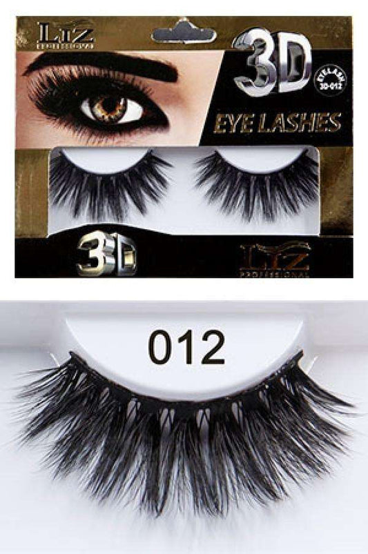 Liz Professional 3D Eye Lashes #012 - Beautiful Black Hair