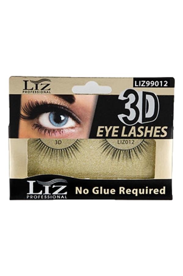 Liz Professional 3D No Glue Required Eye Lashes #012