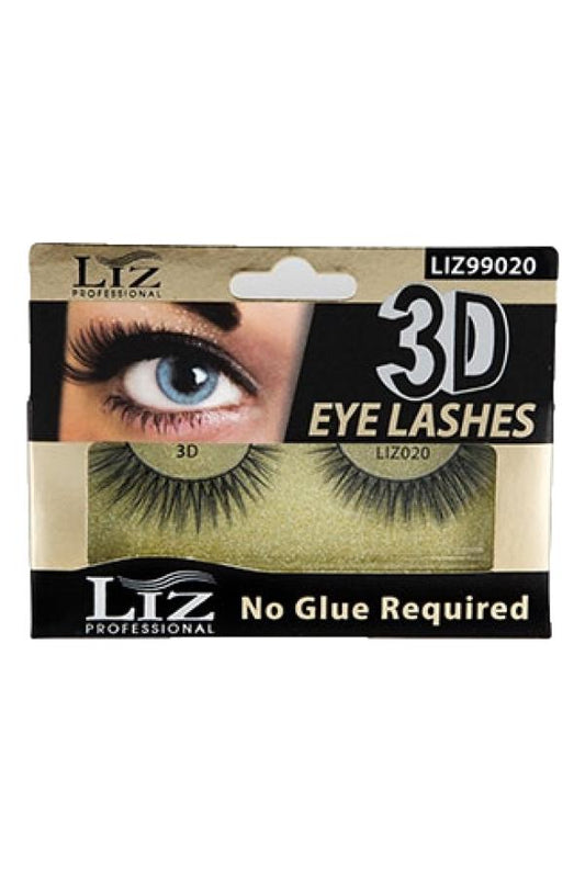 Liz Professional 3D No Glue Required Eye Lashes #020