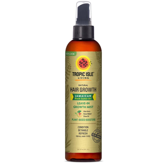 Tropic Isle Living Jamaican Black Castor Oil Leave-In Growth Mist - Beautiful Black Hair