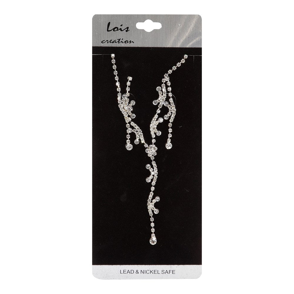 Necklace & Earring Set #278 Silver