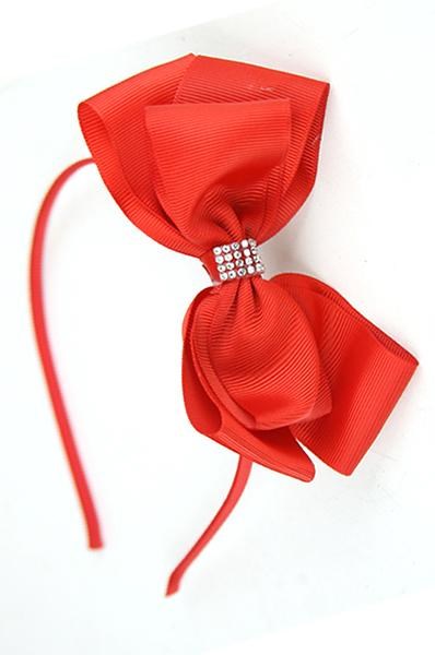 Red Ribbon Head Band #AS01428