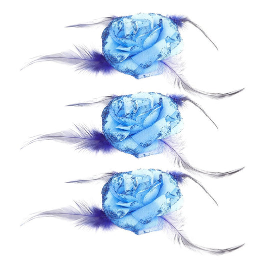 Kim & C 12pk Flower Hair Decoration - Assorted Tie & Pin #AS90029