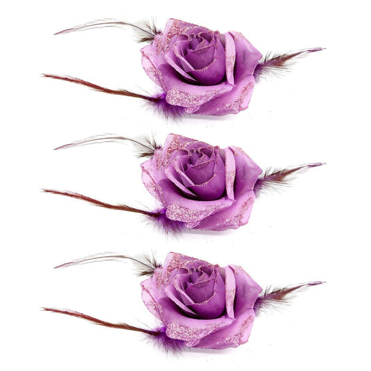Kim & C 12pk Flower Hair Decoration - Assorted Tie & Pin #AS90028