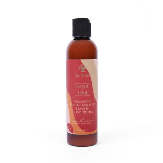 As I Am Restore & Repair Jamaican Black Castor Oil Leave-In Conditioner (8oz) - Beautiful Black Hair