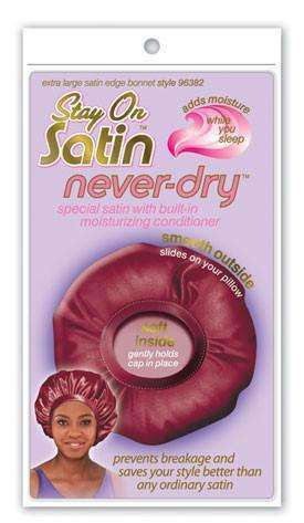Stay On Satin Satin Edge Bonnet Extra Large - Style 96382 Assorted - Beautiful Black Hair