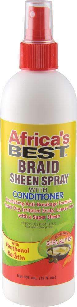 Africa's Best Braid Sheen Spray w/ Conditioner - Beautiful Black Hair