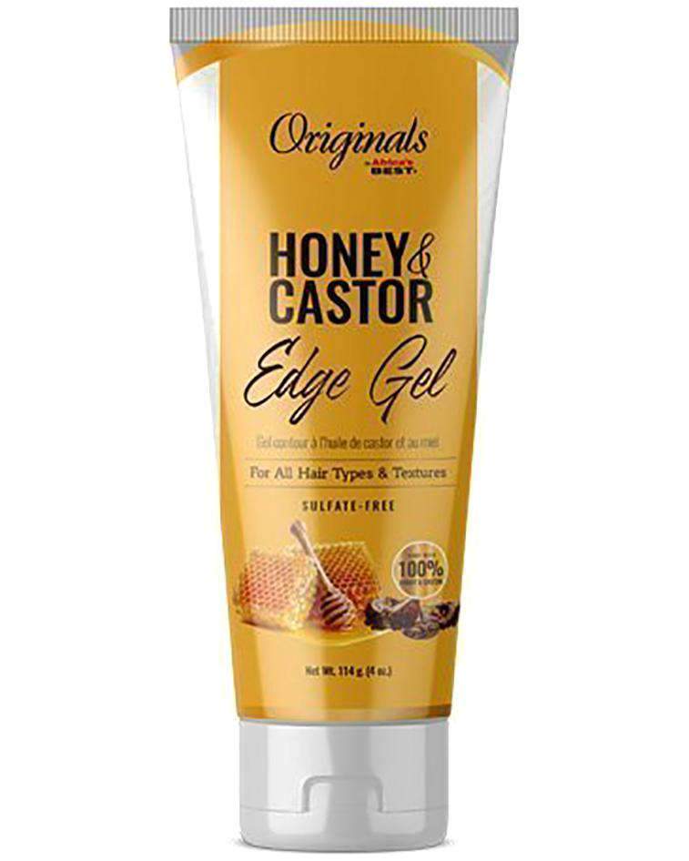 Africas Best Originals Honey & Castor Edge Gel - Beautiful Black Hair