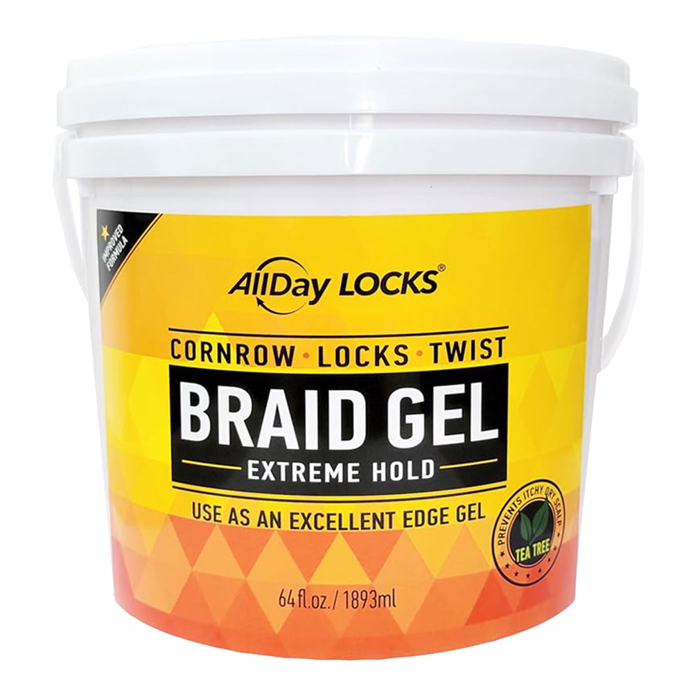 AllDay Lock Braid Gel - Extreme Hold 64oz