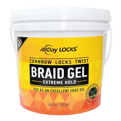 AllDay Lock Braid Gel - Extreme Hold 64oz