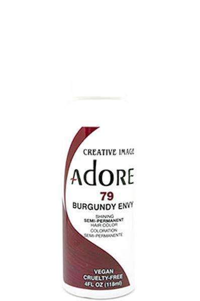 Adore Semi-Permanent Hair Color - 79 Burgundy Envy - Beautiful Black Hair
