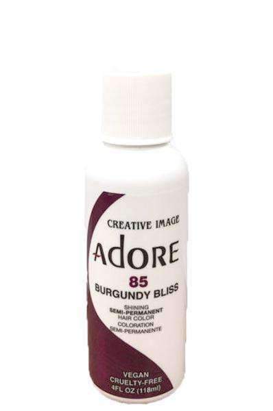 Adore Semi-Permanent Hair Color - 85 Burgundy Bliss - Beautiful Black Hair