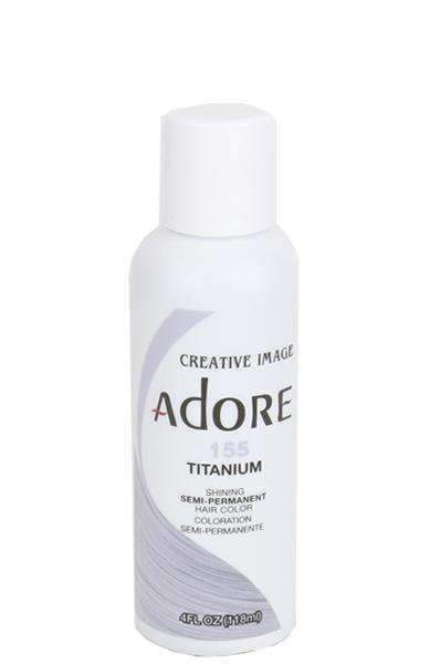 Adore Semi-Permanent Hair Color - 155 Titanium - Beautiful Black Hair