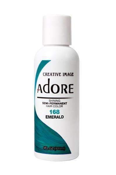 Adore Semi-Permanent Hair Color - 168 Emerald - Beautiful Black Hair