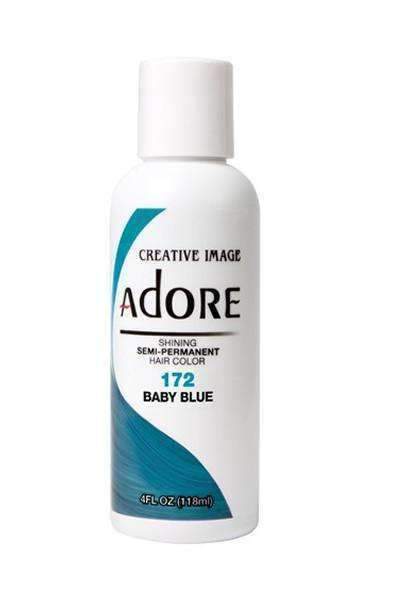 Adore Semi-Permanent Hair Color - 172 Baby Blue - Beautiful Black Hair