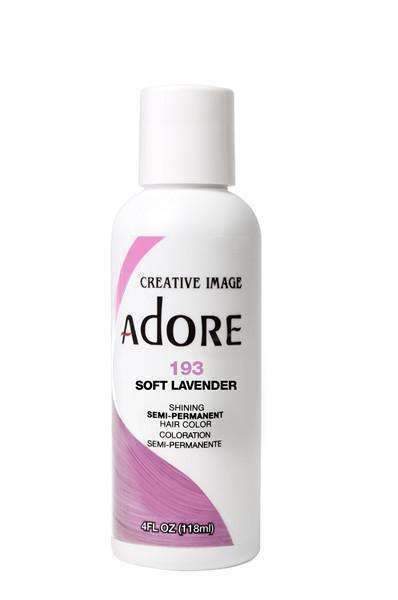 Adore Semi-Permanent Hair Color - 193 Soft Lavender - Beautiful Black Hair