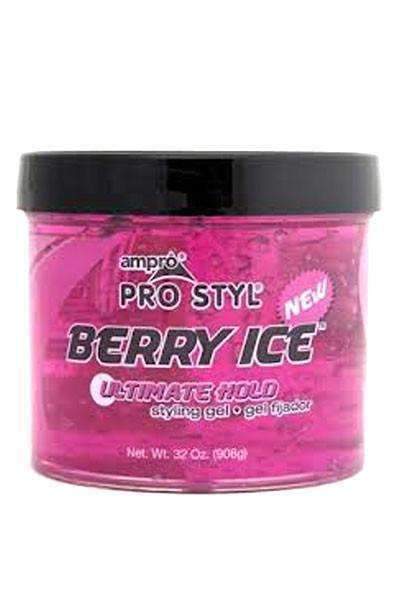 Ampro Pro Styl Berry Ice Ultimate Hold Styling Gel 32oz - Beautiful Black Hair
