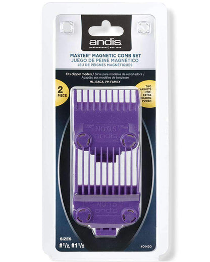 Andis Master Magnetic Comb Set - Beautiful Black Hair