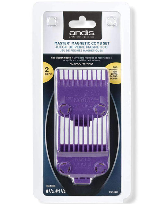 Andis Master Magnetic Comb Set - Beautiful Black Hair
