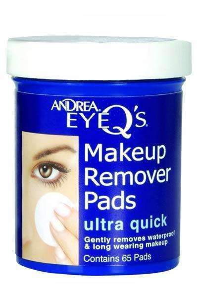 Andrea EyeQs Makeup Remover Pads - Ultra Quick - Beautiful Black Hair
