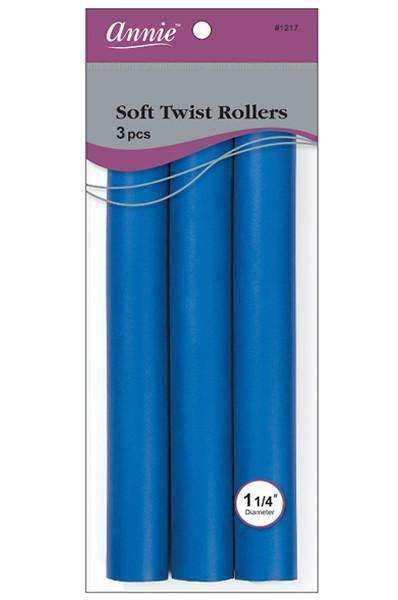 Annie Soft Twist Rollers 1 1/2" #1217 - Beautiful Black Hair