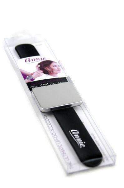 Annie Silicone Magnetic Pin-On Bracelet #3346 - Beautiful Black Hair