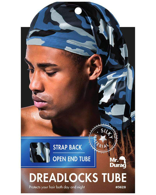 Mr. Durag Dread Locks Tube w/ Strap Back - Camo Assorted #3628
