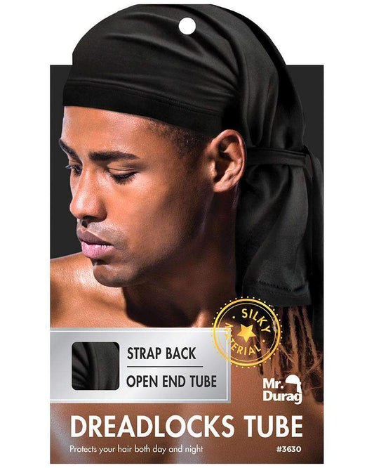 Annie Dread Locks Tube with Strap Back - Black - Beautiful Black Hair