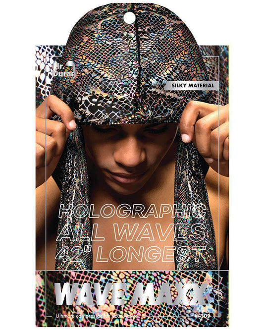 Mr. Durag Holographic Wave Maxx Durag 42" Viper - Beautiful Black Hair