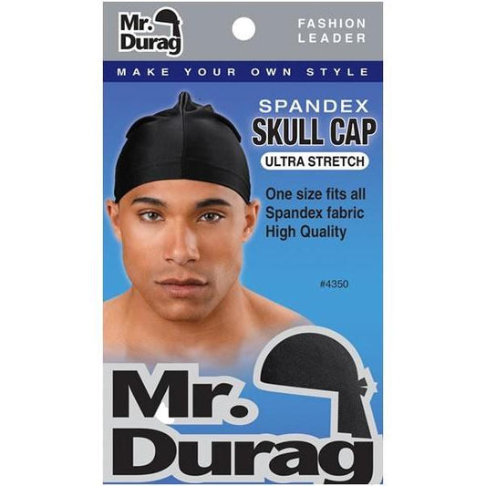 Mr. Durag Spandex Skull Cap Black #4350