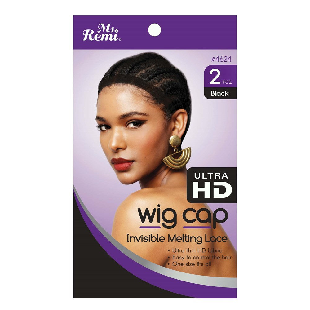 Ms. Remi HD Invisible Melting Wig Cap 2pc - Black #4624