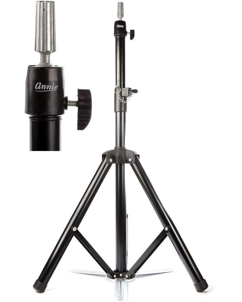 Annie Premium Mannequin Tripod with Stable Plate - Beautiful Black Hair