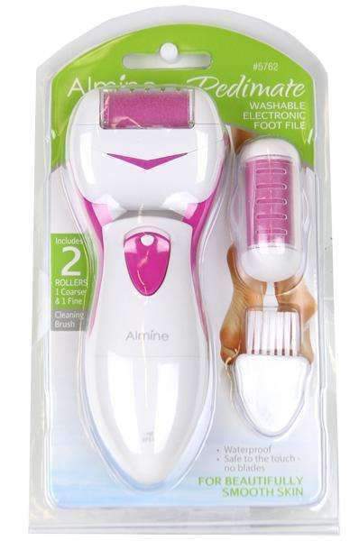Almine Pedimate Washable Electronic Foot File #5762 - Beautiful Black Hair