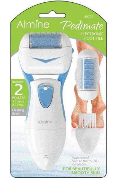 Almine Pedimate Washable Electronic Foot File #5762 - Beautiful Black Hair