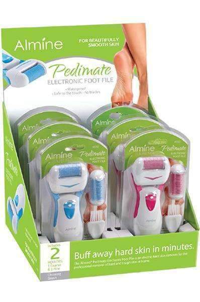 Almine Pedimate Washable Electronic Foot File #5762 - Beautiful Black Hair