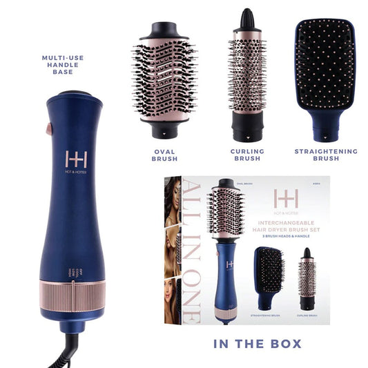 Hot & Hotter All-In-One Interchangeable Hair Dryer Brush #5913