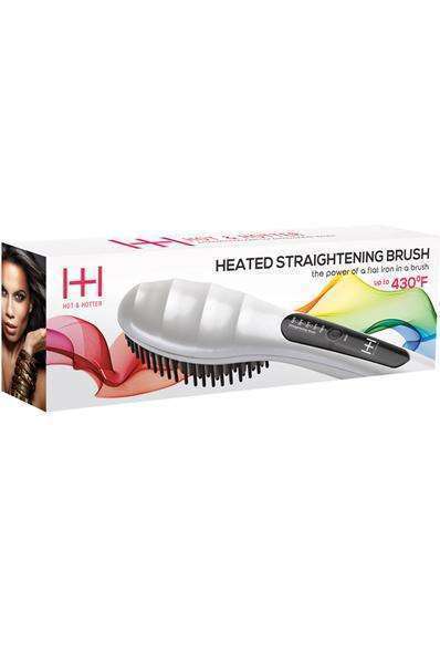 Hot & Hotter Straightening Brush #5948 - Beautiful Black Hair