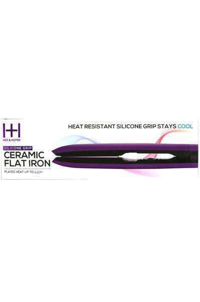 Annie Silicone Grip Ceramic Flat Iron #5950 - Beautiful Black Hair