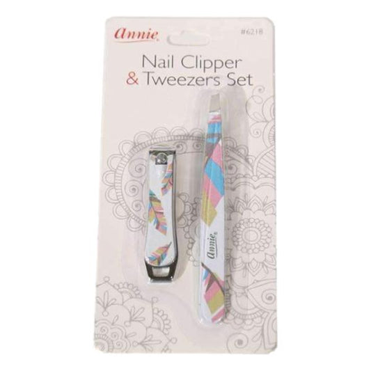 Annie Nail Clipper & Tweezers Set Assorted #6218
