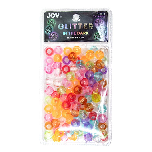 Joy Glitter In the Dark Hair Beads XL - Assorted #16818