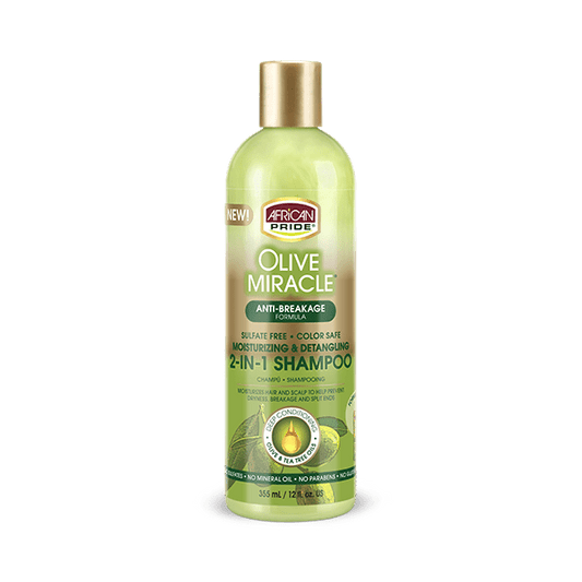 African Pride Olive Miracle 2-in-1 Shampoo & Conditioner - Beautiful Black Hair