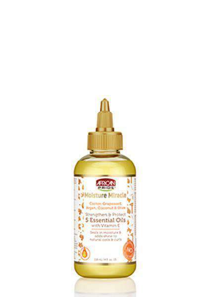 African Pride Moisture Miracle Castor, Grapeseed, Argan, Coconut & Olive Essential Oil - Beautiful Black Hair