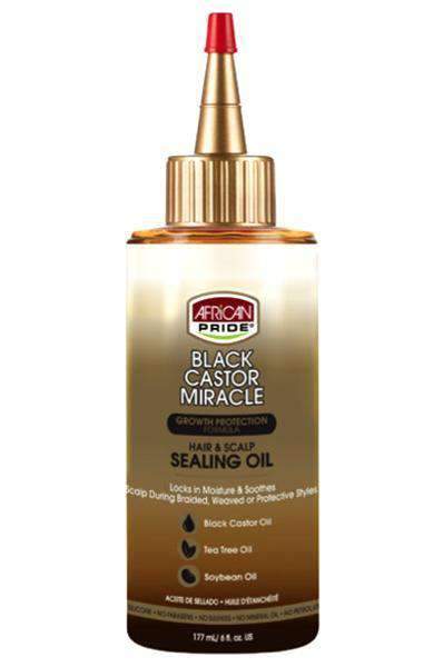 African Pride Black Castor Miracle Hair & Scalp Sealing Oil - Beautiful Black Hair
