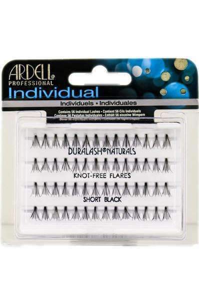 Ardell Individual Lashes - Knot Free Flares Short Black - Beautiful Black Hair