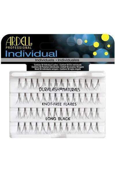 Ardell Individual Lashes - Knot Free Flares Long Black - Beautiful Black Hair