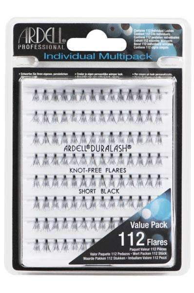 Ardell Individual Lashes Multipack - Knot Free Flares Short Black - Beautiful Black Hair