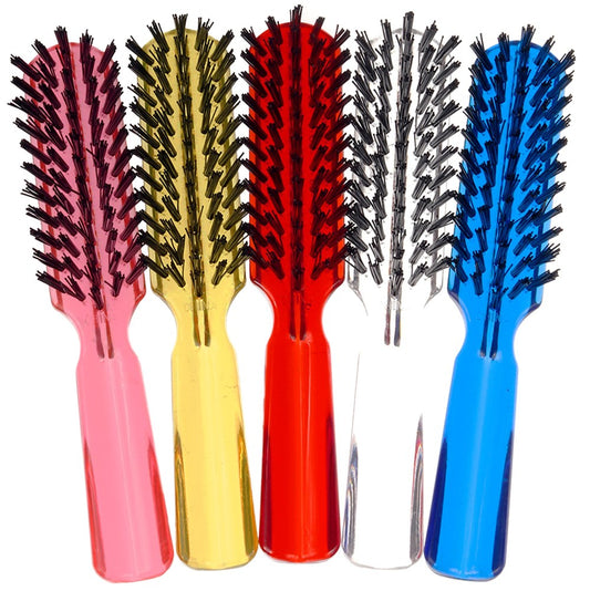 Mini Plastic Brush - Assorted 12pc