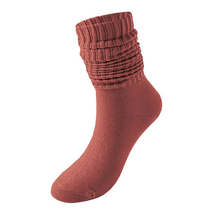 Slouch Socks - Burgundy