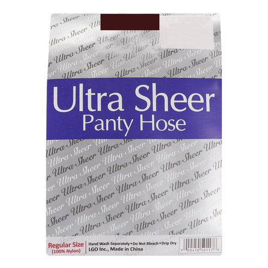 Ultra Sheer Panty Hose 6pk - Jet Brown